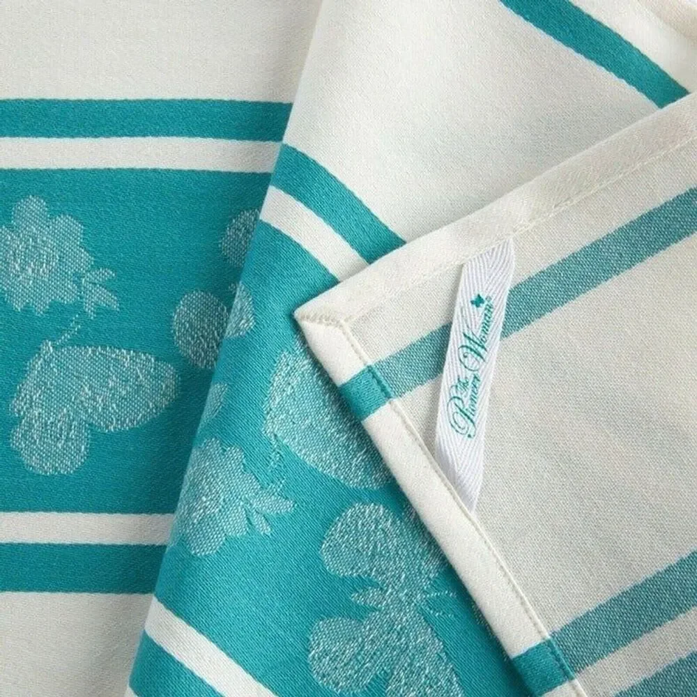 Pioneer Woman Butterfly Kitchen Towels Teal Blue White Rustic Farmhouse 4pc Gift